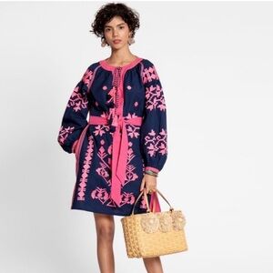 Nwt Frances Valentine Stephanie Embroidered Tunic Dress 1X
